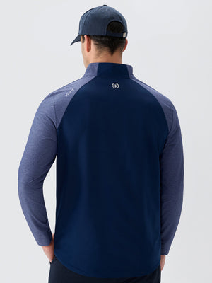 Color Block Moisture Wicking Half Zip Pullover