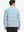 Back upper body of Full print lightweight quarter zip pullover with smooth blue ethnic finish