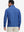 Back upper body of Full print lightweight quarter zip pullover with smooth cobalt wave finish