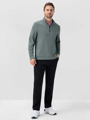 Herringbone Jacquard 1/4 Zip Pullover