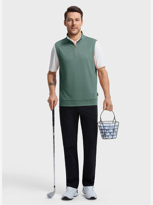 Lightweight Sleeveless Quarter Zip Golf Vest