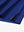 Close-up of side slit hem detail on KLEIN BLUE Long Sleeve Solid Jersey Polo