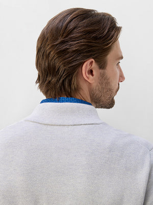Wool Full Zip Sweater Bomber Jackets