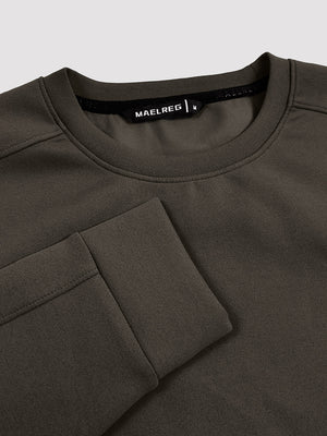 Crewneck Sweatshirt with Zip Pockets