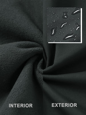 Water Resistant Softshell Fleece Vests with 6 Pockets