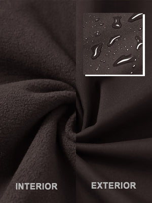 Water Resistant Softshell Fleece Vests with 6 Pockets