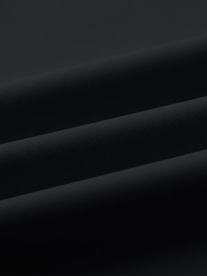 Close-up of fabric on water repellent 8 pockets pants, showing texture and finish in black