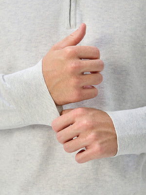 Wool Blend 1/4 Zip Sweater Pullover