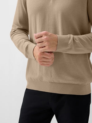 Pure Merino Wool Knit Sweater Polo Shirts