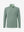3d digital render of the garment overall shape, dry fit athletic 1/4 zip sweatshirt in celadon green heather