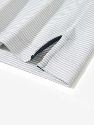 Comfy Breathable Pin-Stripe Golf Polos