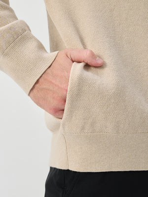 Wool Full Zip Sweater Bomber Jackets