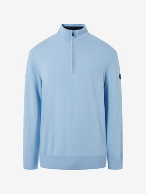 Wool Blend 1/4 Zip Sweater Pullover