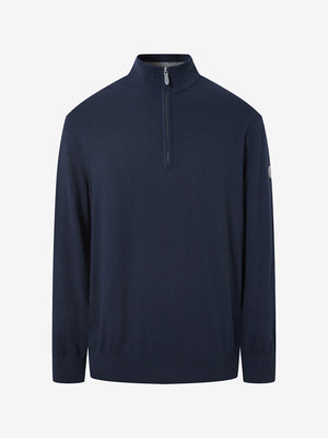 Wool Blend 1/4 Zip Sweater Pullover