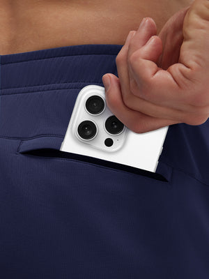 Breathable Running Shorts with 4 Zipper Pockets