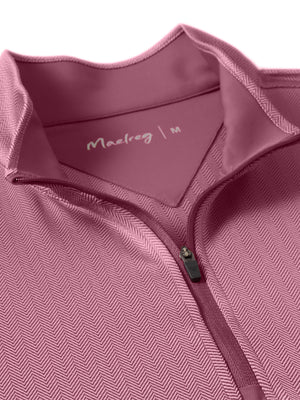 Herringbone Jacquard 1/4 Zip Pullover