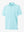 3D view of Sport Fit Stripe Polo in Aqua Blue Stripe