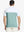 Back half-body view wearing BERYL GREEN Premium Performance Polo