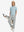 Full-body front view of model wearing the rose dust youth water resistant cotton blend golf pants for a complete look