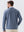 Heather Brushed Rib Knit Crewneck Sweatshirt