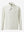 3D front view of textured insulated winter jacket showing insulated layers and sleek design, beige.