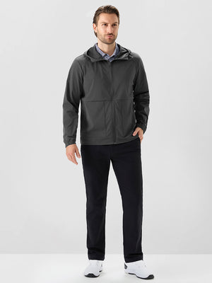 Nylon Blend Water Resistant Windbreaker Jacket