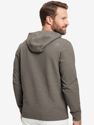 Sudadera con capucha sólida texturizada