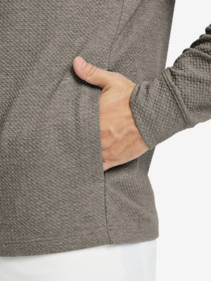 Sudadera con capucha sólida texturizada