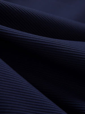Vertical Stripes Ribbed Knit Hoodies Sweatshirt