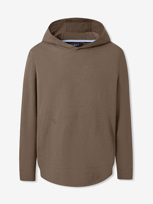 Stretch Ultra-Comfy Heather Brushed Rib Knit Hoodie