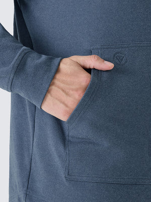 Stretch Ultra-Comfy Heather Brushed Rib Knit Hoodie