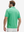 Back half-body view of a model wearing the irland green everyday classic solid polo, highlighting the tailored rear fit