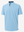 3D render of light blue Moisture-Wicking Short Sleeve Henley Shirt.