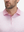 Close-up: nose to chest in pink artichoke lightweight stretch upgraded print golf polo shirts