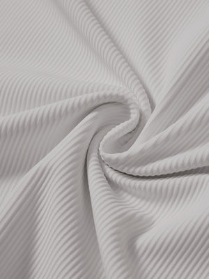 Ribbed Texture Nylon Quarter Zip Pullover